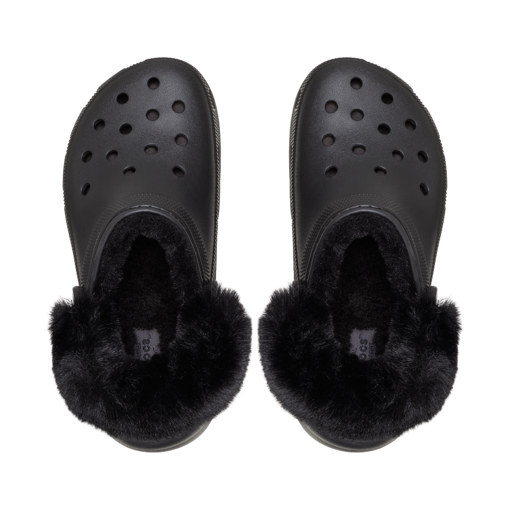Classic Platform Fuzz Lined clogs - sort